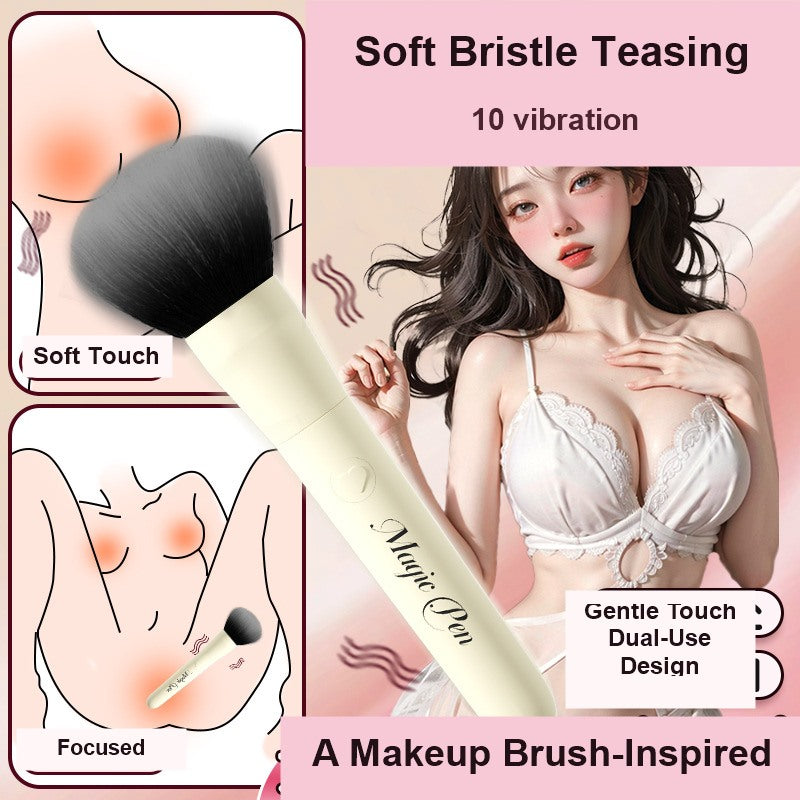 Makeup Brush Rabbit Vibrator 10 Vibration Modes