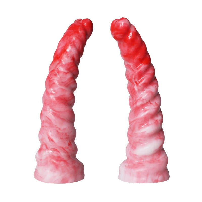 Liquid Silicone Suction Cup Dildo with Heart Tip – S/M/L