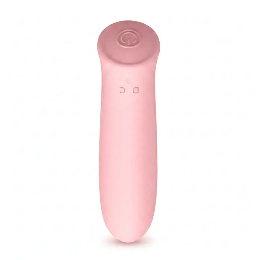 Pink mini bullet vibrator for compact travel storage