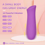 Mini Strong Bullet Vibrator showcasing its compact design and 10 powerful vibration modes.