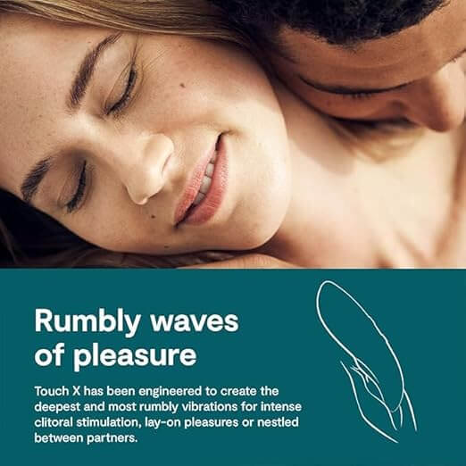 Couple enjoying intimate moments with X Lying Vibrator, highlighting deep clitoral stimulation and pleasure.