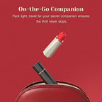 Mini Lipstick Vibrator, 9 Modes Suction Bullet Clitoral Stimulator
