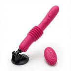 2.36" Deep Throat Sex Machine 3speeds,10modes,remote,dualsilicone,heat