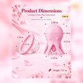 Octopus suction and licking nipple massager dimensions in inches and ounces