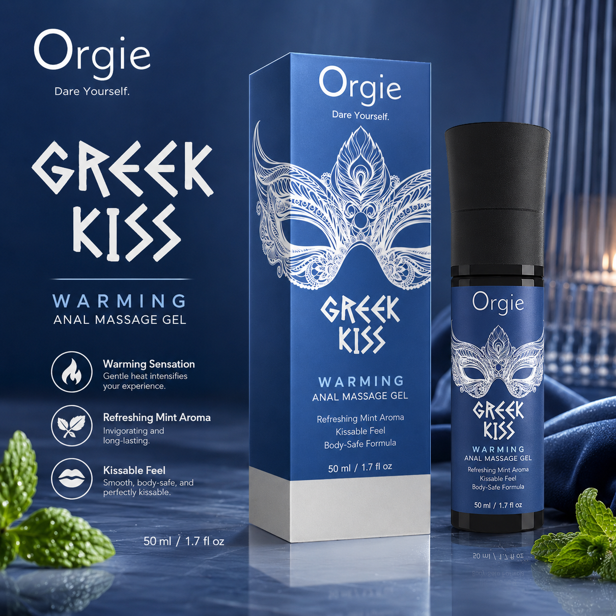 Anal Lubricant Gel with Warming & Cooling Mint Formula