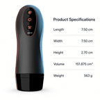 Explorer Electric Male Masturbator – Black