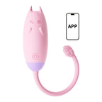 Pink App Control Kitty Rabbit Vibrator White Background