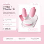 Pink Magic Box tongue vibration kit with compact storage case