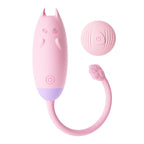 Pink Remote Control Kitty Rabbit Vibrator White Background