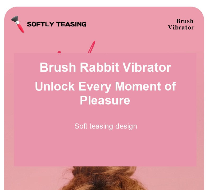 Pink Soft Teasing Brush Vibrator Hero
