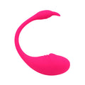 Pink wearable app controlled g spot clitoral vibrator curved product view