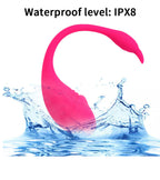 Pink wearable app controlled vibrator ipx8 waterproof splash feature