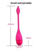 Pink wearable app controlled vibrator size measurement display
