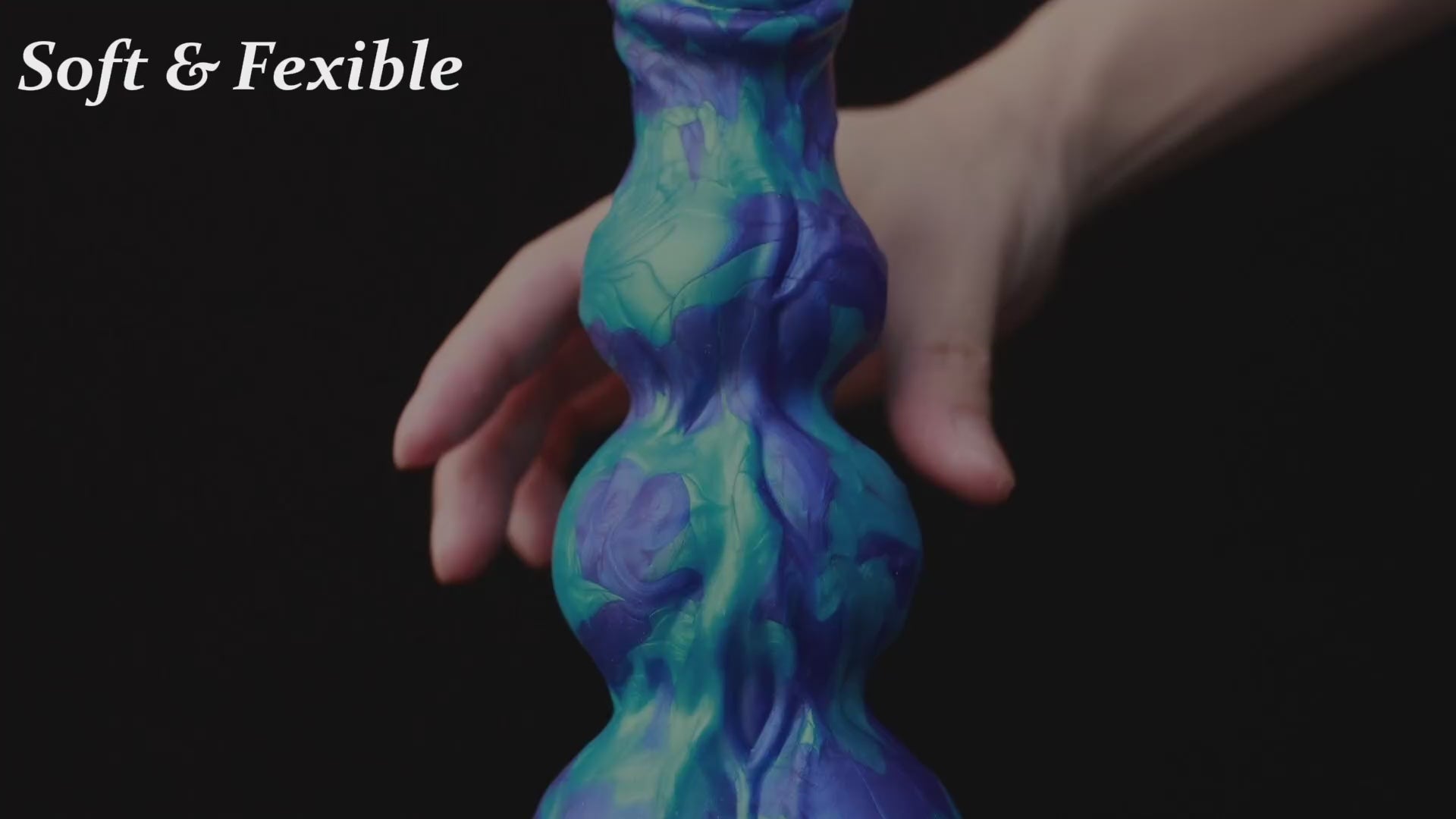 Thick Silicone Fantasy Knot Dildo with 3 Knots for Hands-Free G-Spot