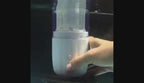 Waterproof mermaid masturbator cup demonstration under running water