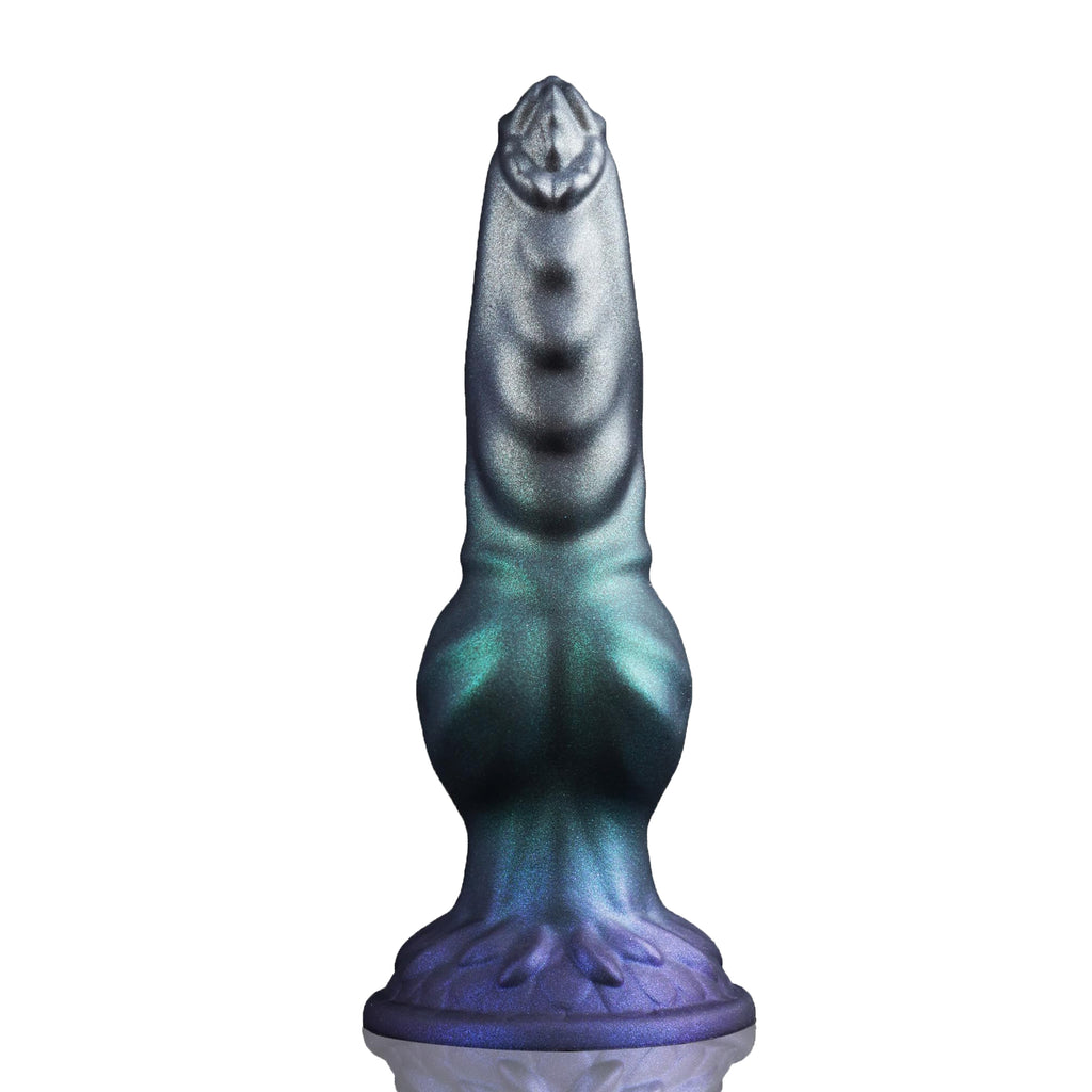 Flexible fantasy silicone dildo product demonstration