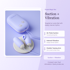 Purple Magic Box suction vibrator with air pulse and internal vibration