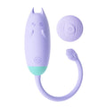 Purple Remote Control Kitty Rabbit Vibrator White Background