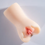 Realistic TPE male masturbator rear angle view