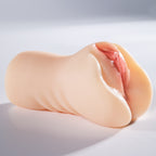 Realistic TPE male masturbator side angle product view