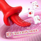 Red lips tongue vibrator ten vibration mode feature