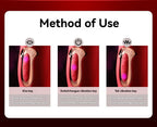 Red lips vibrator method of use instruction panel