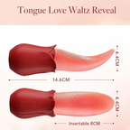 Rose tongue licking vibrator dimensions and insertable length