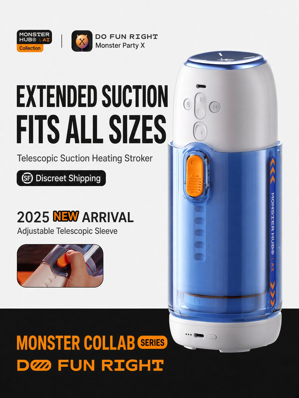 S2 Pro Monster Collab automatic male masturbator product overview