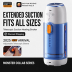 S2 Pro telescopic suction heating male masturbator with adjustable sleeve