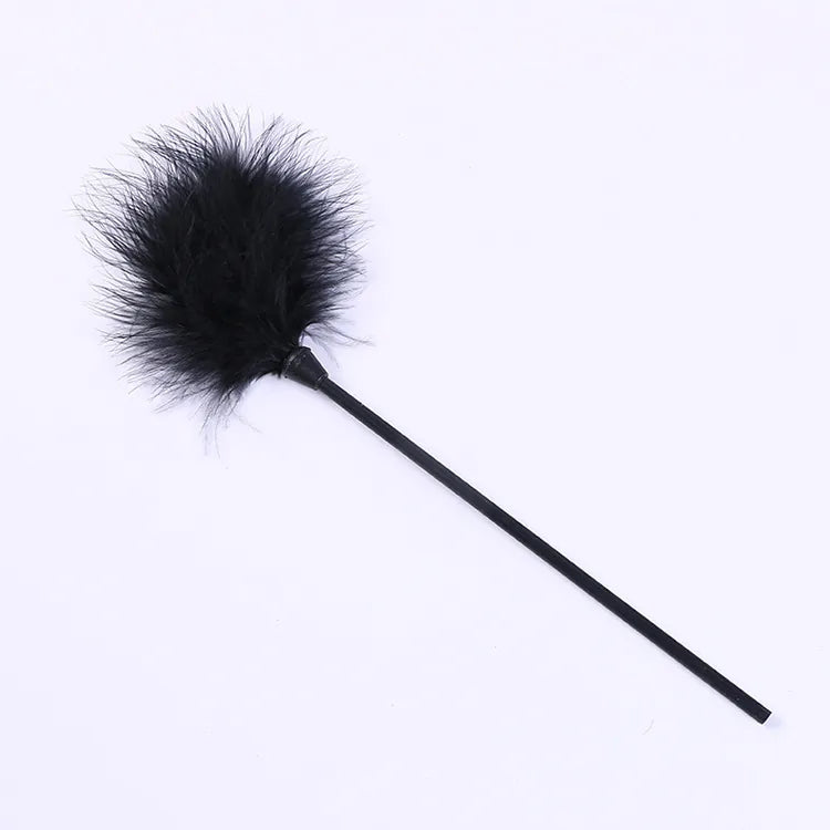 Multicolor Flirting Feather Stick- black overall effect
