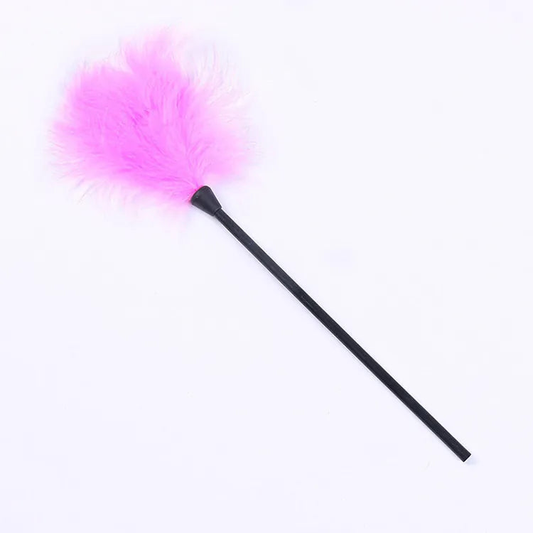 Multicolor Flirting Feather Stick- pink overall effect
