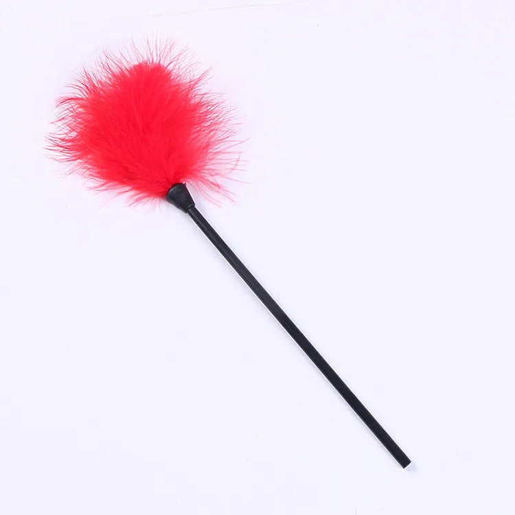 Multicolor Flirting Feather Stick-red overall effect