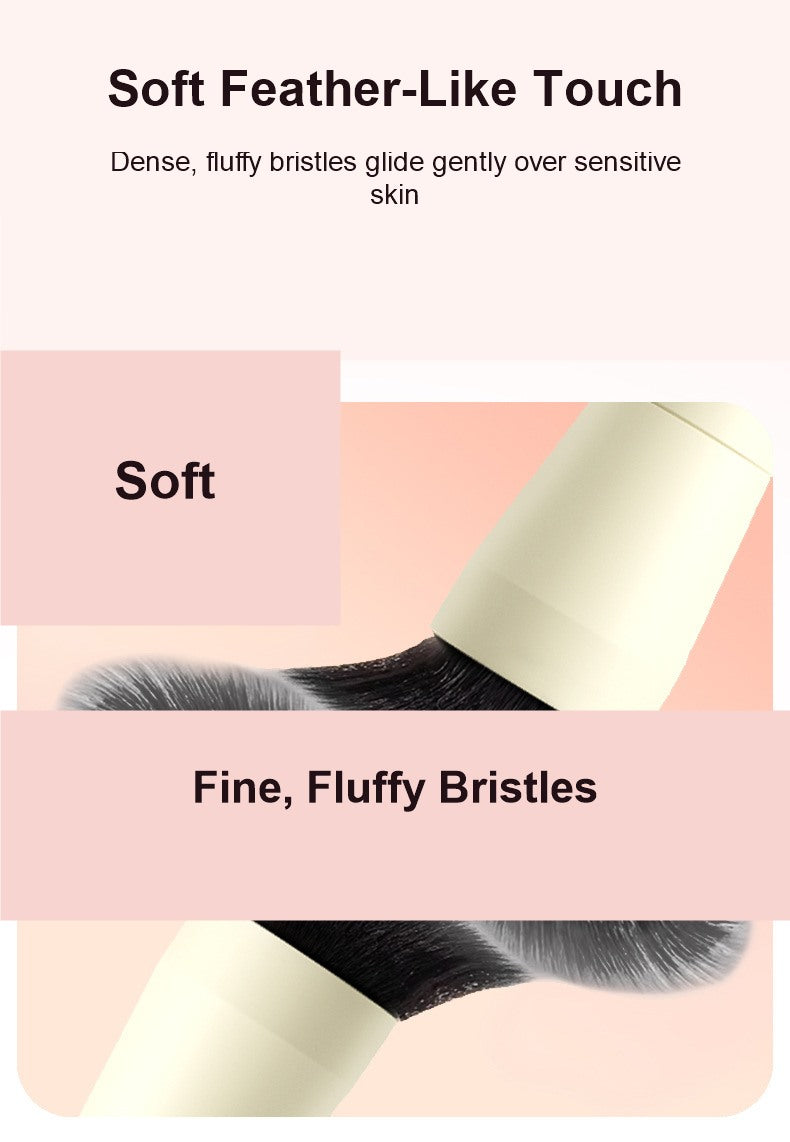 Soft Fluffy Bristle Makeup Brush Vibrator Detail