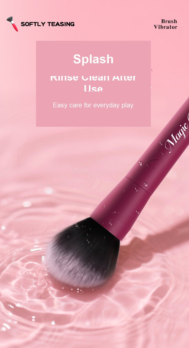 Splash Resistant Makeup Brush Rabbit Vibrator Rinse Clean