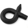 Black Pencil-Shaped Extra Thick Stretchy Silicone Cock Ring