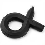 Black Pencil-Shaped Extra Thick Stretchy Silicone Cock Ring