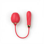 G-spot vibrator rose-shaped : Stimulates the G-spot and clitoris with suction