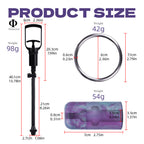 Manual vacuum pump stainless steel ring and insert dimensions