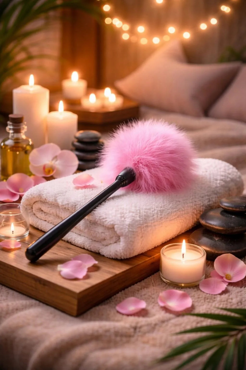 Multicolor Flirting Feather Stick-pink one