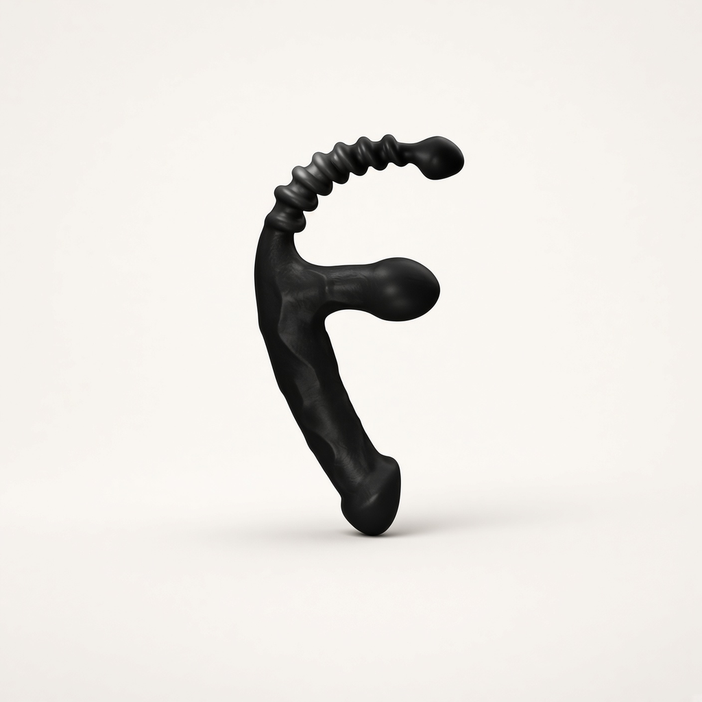 Beaded Tail strapless double-ended vibrator on a clean light background