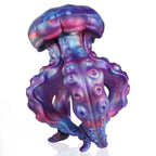 Close angled view of raised texture on jellyfish tentacle silicone butt plug