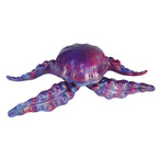 Side spread view of YX-GS312 jellyfish tentacle silicone butt plug showing curved textured profile